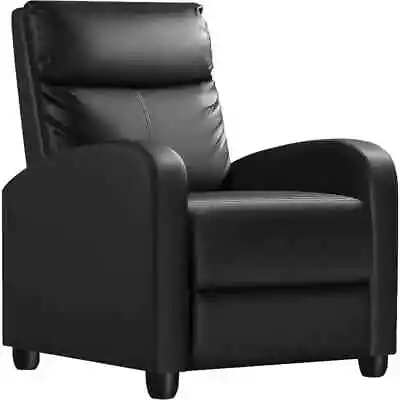 Recliner Chairs Single Modern Reclining Sofas Home Theater Seating Club Black • $129.99