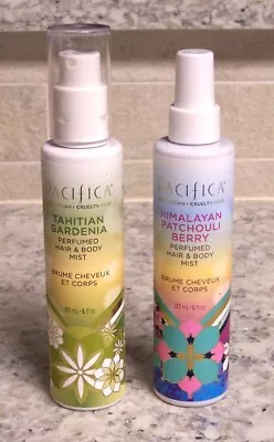 TWO Pacifica Perfumed Hair & Body Mist- T. Gardenia & H. Patchouli Berry NEW • $15