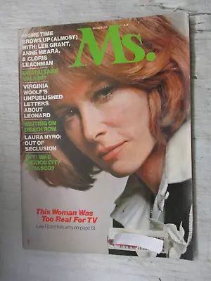 Ms. Magazine November 1975 Lee Grant Laura Nyro Cloris Leachman Women's Feminism • $17.95