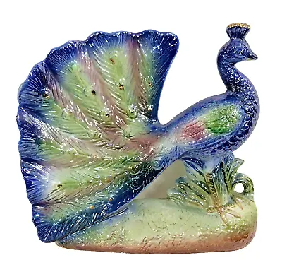 $29.91 • Buy VTG Lusterware Peacock Figurine Iridescent MCM Luster 50s Kitsch Retro 9 