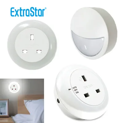 Automatic LED Night Light Plug In Energy Saving Dusk To Dawn W/ Sensor Switched • £8.99