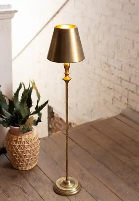 Antique Gold Buffet Table Lamp Metal Shade Classic Vintage Inspired 40 H  • $178