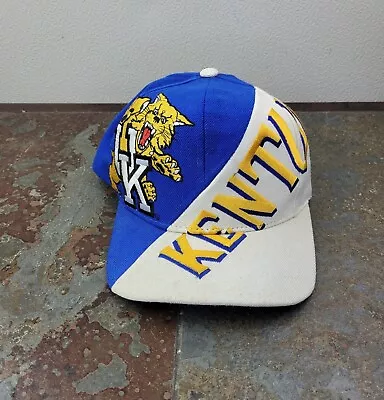 Vintage 90s University Of Kentucky Wild Cats Big Logo VTG SnapBack Hat Rare • $69