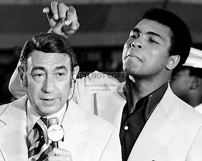 Muhammad Ali Jokes With Howard Cosell @ 1972 Boxing Trials - 8x10 Photo (zy-156) • $8.87