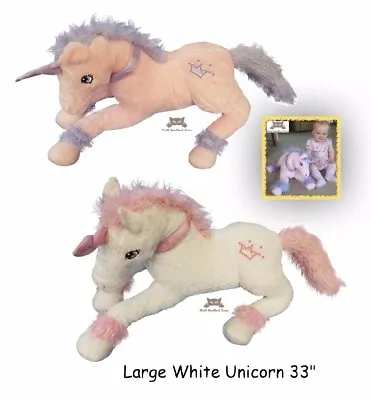 Unicorn Soft Toy Plush Extra Large 100cm 40  Giant Teddy • £29.95