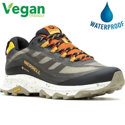 Merrell Moab Speed GTX Mens Grey Waterproof Vegan Walking Shoes Trainers UK 8-13 • £84.99