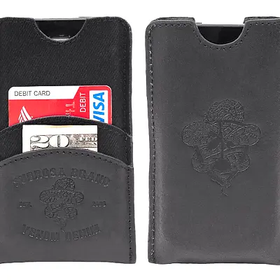 2013 Subrosa Venom Denim Wallet I Phone Case Leather Bmx Snake Black Rare New • $13.49