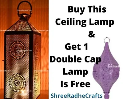 Moroccan Lantern Lamp Shades Lighting Turkish Hanging Lamp Hole Seljuks Pattern • $240.79