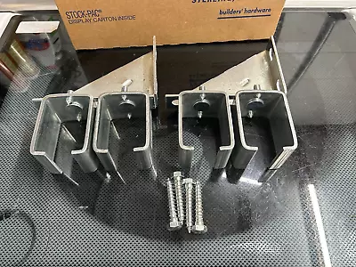 NOS 2-pack Lot National N104-752 Galvanized Double Splice Barn Door Rail Bracket • $79.99