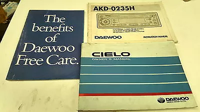 1997 DAEWOO CIELO Owners Manuals • $14.95