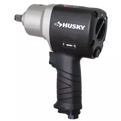 Husky 1/2 In. Pneumatic Impact Wrench 800 Ft./lbs. Max Torque Ring Type Retainer • $151.76