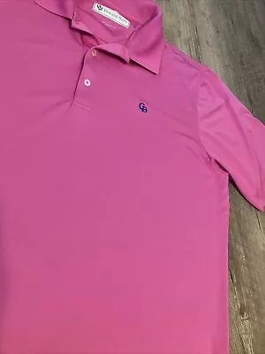 Donald Ross Large Pink Poly Polo/Golf Shirt Grande Dunes Logo Myrtle Beach READ • $5.39