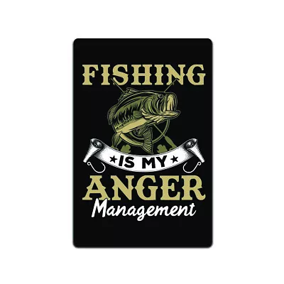 Tin Signs Fishing Cabin Lake House Décor - Metal Sign 12 X 8 In. Fishing Is My A • $14.95