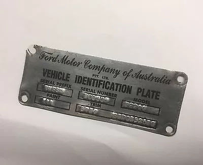 XM Ford Falcon Futura ID Compliance Plate Tag Stickers • $15.50