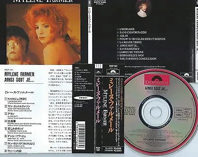 Mylene Farmer-ainsi Soit Je.-1988-japan-polydor Records Pocp-1001-obi/inlay-mint • $29.99