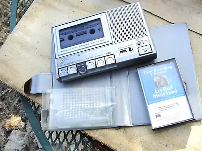 Vintage General Elec Portable Cassette Tape Recorder 3-5361A Mint+Les Paul/Ford • $59.88