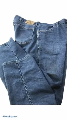 Vintage Wrangler 40 X 32 Distressed Work Heavy Weight Classic Fit Blue Denim • $25.46