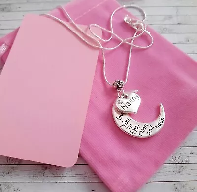 I Love You To The Moon And Back Necklace Mum Mammummysisterauntiefriend • £5.99