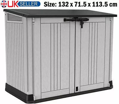 Keter Store It Out MAX Garden Lockable Storage Box XL Shed Outside Bike Bin Tool • £169.80