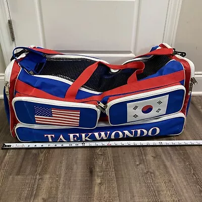 ATA Black Belt Academy Taekwondo Martial Arts Duffel Bag 28  X 12  X 12  Blue  • $27.99