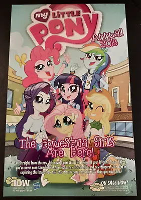 IDW Comics MY LITTLE PONY Equestria Girls Hasbro Art ~ Comic Page PRINT AD 2013 • $9.95