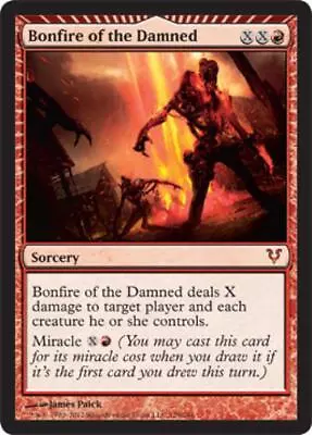 Bonfire Of The Damned (MTG- Avacyn Restored) Medium Play Foil English • $8.97