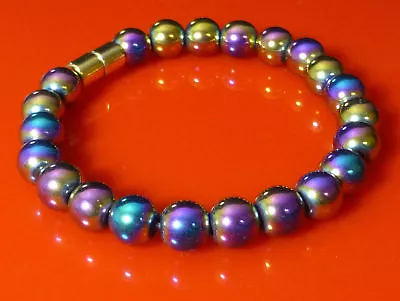 Magnetic Hematite Healing ARTHRITIS PAIN Bracelet 8mm • £7.46