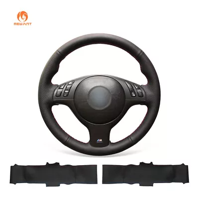 Hand Sewing Leather Steering Wheel Cover Wrap For BMW E36 E46 5 Series E39 M3 M5 • $70.72