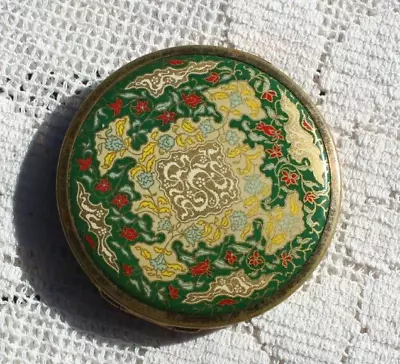 Vintage Mid Century Coty Airspun Metal Powder Compact With Mirror And Powder • $17.99