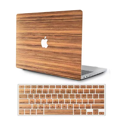 Wood Pattern #02 Matte Hard Case Cover For MacBook Pro Air 11 12 13 15 M1 M2 CPU • £10.79