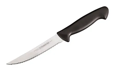 Tramontina Plastic Handle Steak Knife 5  Carbon Micro-Serrated Blister Pack • $7.99