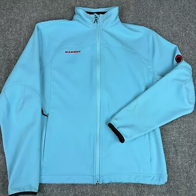 Mammut Jacket Men's Extra Large Blue Solid Full Zip Long Sleeve Casual Outdoor • $20