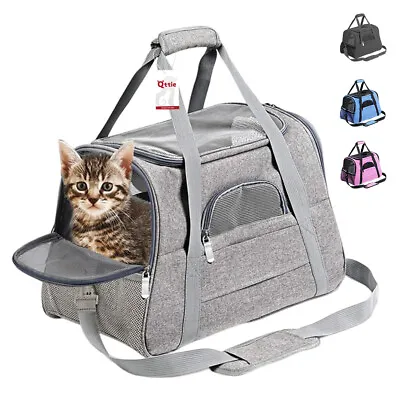 Qttie Foldable Pet Carrier Cat Dog Soft Crate Cage Portable Travel Bag Tote AU • $23.99