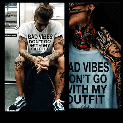 Gangster T-shirt Mobster Hustle Dope Urban Hip Hop Thug Bad Vibes Quote Tee • $19.99