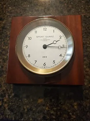 Vintage Wempe Chronometer Sports-Quarz Clock---Brass Cover---Needs Repair • $149
