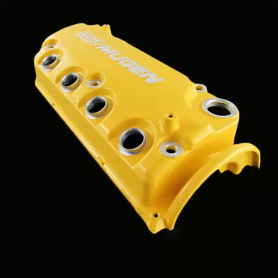 Engine Valve Cover Yellow MUGEN Style Type R For 1992-1995 Honda Civic SOHC VTEC • $109.84