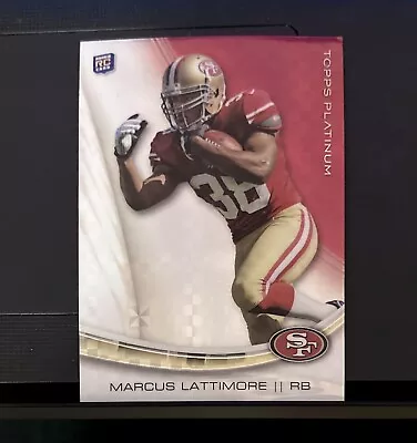 2013 Topps Platinum Football - #146 Marcus Lattimore RC Xfractor - 49ers • $1.48