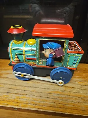 Rare 1950's 1960's Tin Toy Train Moving Conductor Lantern Modern Toys  Japan • $99.95