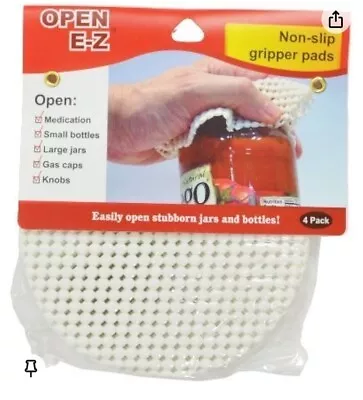 Four Economy Kitchen Open Ez 4 Pack Non-Slip Gripper Pads Open Bottle Jar... • $10