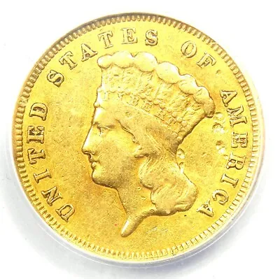 1857-S Three Dollar Indian Gold Coin $3 - ANACS VF30 Detail - Rare S Mint Date • $1363.25