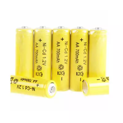 10x AA Rechargeable Batteries - Ni-Cd 700 MAh 1.2V NiCd Nickel Cadmium Battery • $26.99