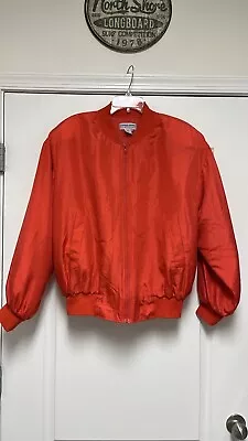 Carol Horn Workshop Vintage 100% Silk Orange Jacket • $50