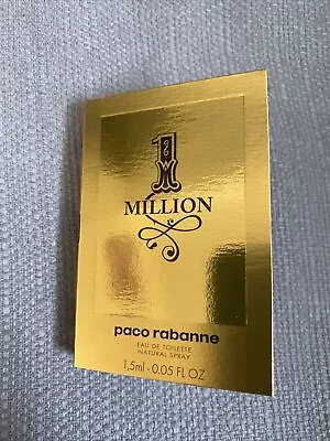 Men’s Paco Rabanne 1 Million Edt 1.5ml Sample / Travel Size Spray • £2.89