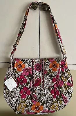 Vera Braddley Saddle Up Crossbody Shoulder Bag Purse Clementine Print • $34.99