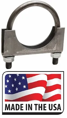 3  Muffler Clamp U-Bolt Saddle Style Steel 3/8 U BOLT MADE IN USA 3 INCH • $3.95