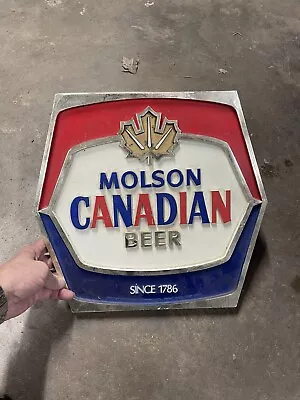 Vintage Molson Canadian Beer Sign Martlet Importing Company  • $20