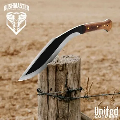 United Cutlery Bushmaster Kukri Knife UC3496 Leather Sheath 1065 Carbon Blade • $199