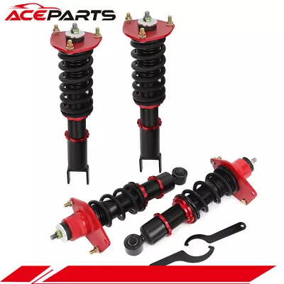 Red Coilovers Shocks Suspension Spring Kit For 2004-11 Mazda RX-8 Red Adj Height • $244.58