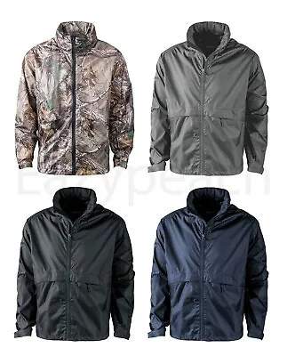 REALTREE XTRA Packable Jacket HUNT CAMO BLACK WATERPROOF Mens S-3XL 4XL 5XL • $39.99