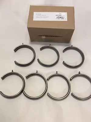 Restoration Estate 7 C-Loop Curtain Rings Antiqued Nickel Finish Large For 1 3/4 • $45